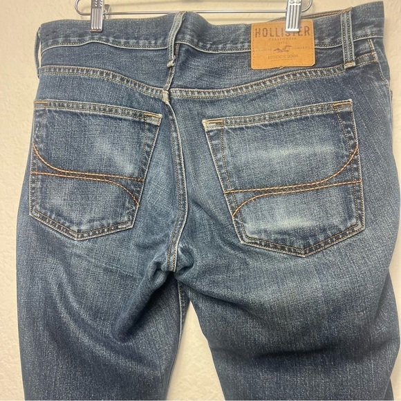 Hollister Straight Leg Zip Closure Jeans 34x32 - Picture 5 of 8